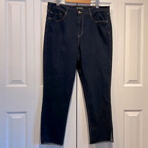 Nanette Lepore “Belle” Dark Wash High Rise Ankle Slim‎ Jeans Size 16